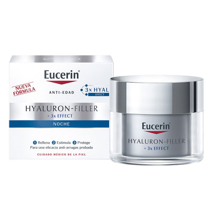 Eucerin Hyaluron Filler Crème de Nuit Anti-Âge pour Tous Types de Peau - 50 ml