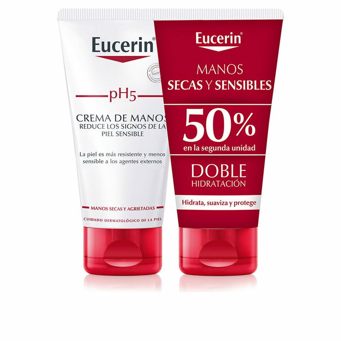 Eucerin Crème pour les Mains pH5, Lot de 2 x 75 ml Eucerin Crème pour les Mains pH5, Lot de 2 x 75 ml