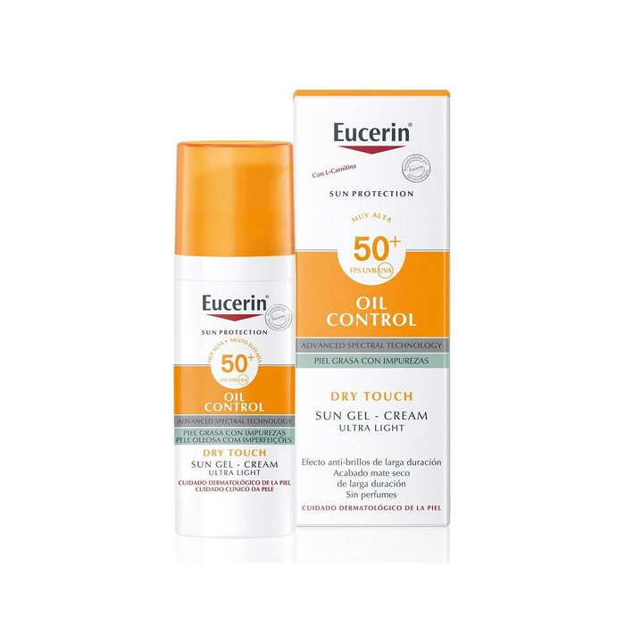 Eucerin Sun Protection SPF 50+ Oil Control Gel-crème Toucher Sec Eucerin Sun Protection SPF 50+ Oil Control Gel-crème Toucher Sec