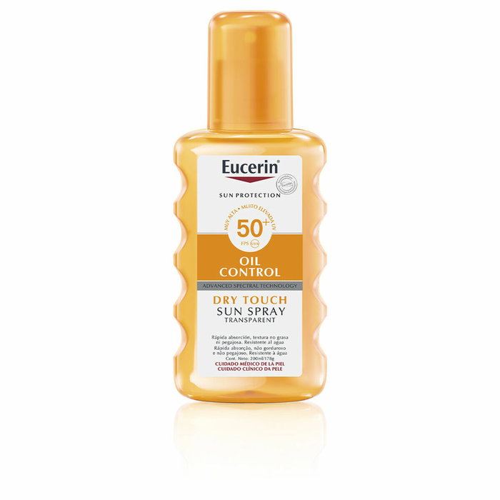 Eucerin Huile de protection solaire Spray transparent toucher sec SPF 50+ Eucerin Huile de protection solaire Spray transparent toucher sec SPF 50+