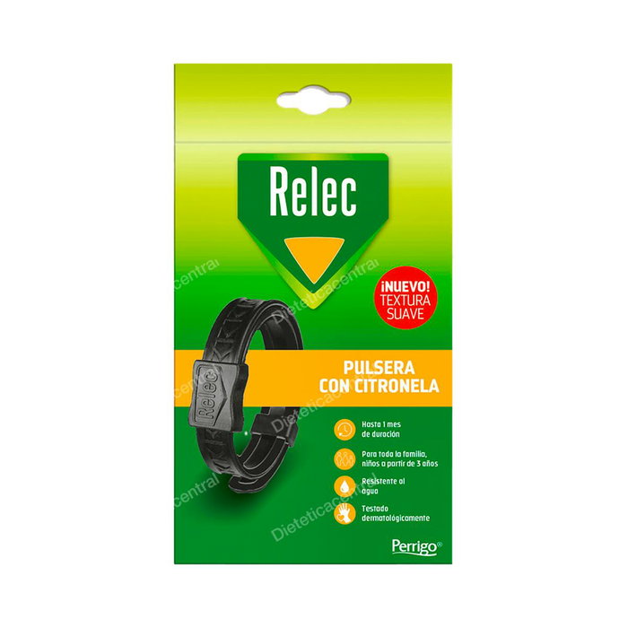 Relec Bracelet Anti-Moustique Noir Citronnelle 1 Unité Relec Bracelet Anti-Moustique Noir Citronnelle 1 Unité
