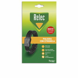 Relec Bracelet Anti-Moustique Noir Citronnelle 1 Unité