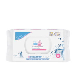 Sebamed Lingettes Nettoyantes Bébé 60 Unités - Douces, pH Neutre, Sans Alcool ni Parfum