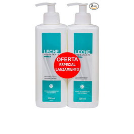 Inibsa Lait Hydratant Dermatologique 2x500 ml enrichi en Collagène, Lipoprotéines et Bétaïne pour Tous Types de Peaux