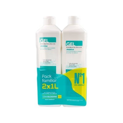 Inibsa Coffret de Gel Dermatologique Lot de 2 x 1000 ml et 200 ml Inibsa Coffret de Gel Dermatologique Lot de 2 x 1000 ml et 200 ml
