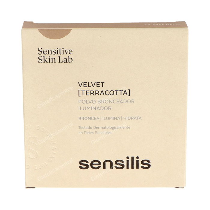 Sensilis Velvet Terracota Poudre Bronzante et Illuminatrice 02, 15 ml