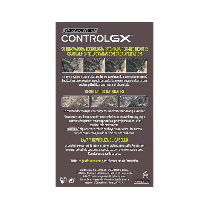 JUST FOR MEN Control GX Réduction des Canas Shampoo 118ml JUST FOR MEN Control GX Réduction des Canas Shampoo 118ml