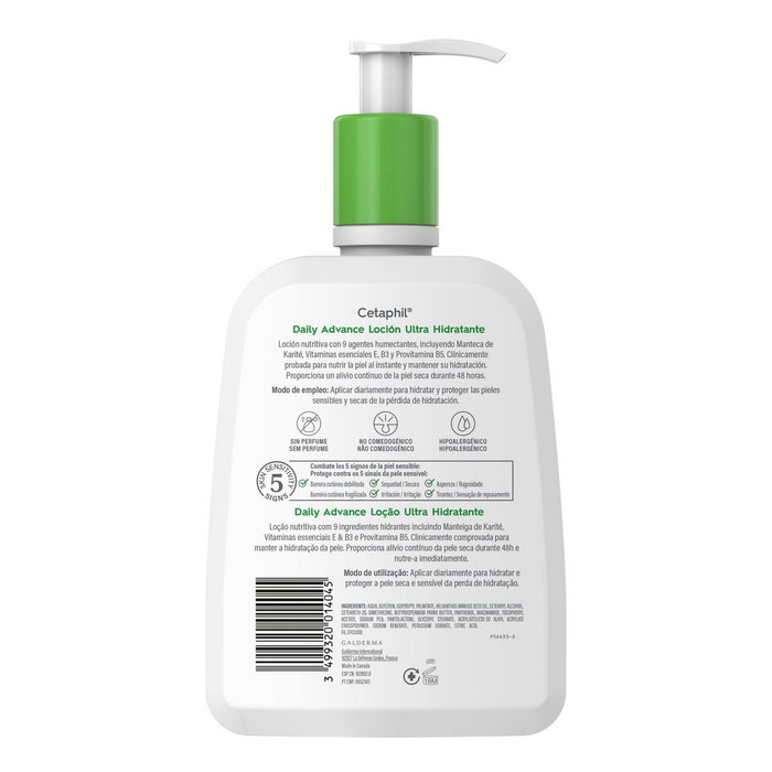 Cetaphil Daily Advance Lotion Ultra Hydratante 473 ml