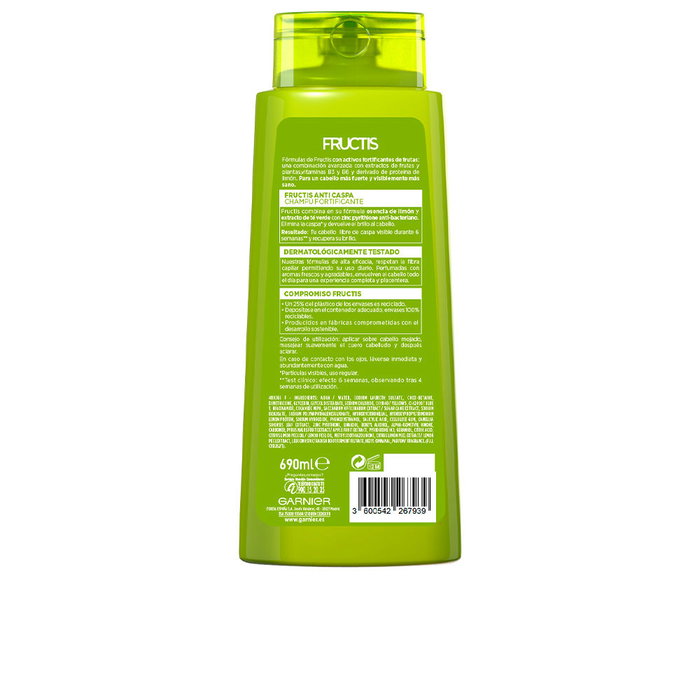 Garnier Shampoing Fortifiant Antipelliculaire Fructis Cheveux Gras 690 ml