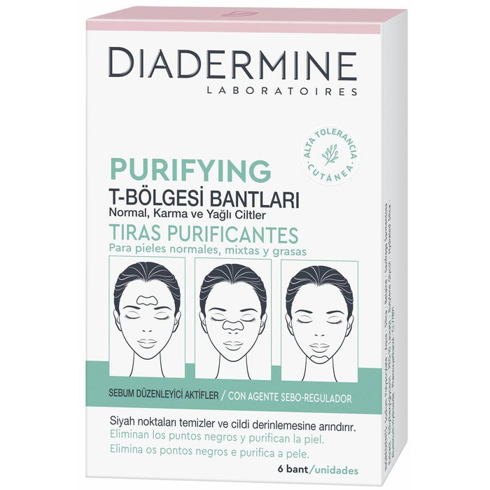 Diadermine Bandes Purifiantes Peaux Normales à Mixtes (6 Unités) Diadermine Bandes Purifiantes Peaux Normales à Mixtes (6 Unités)