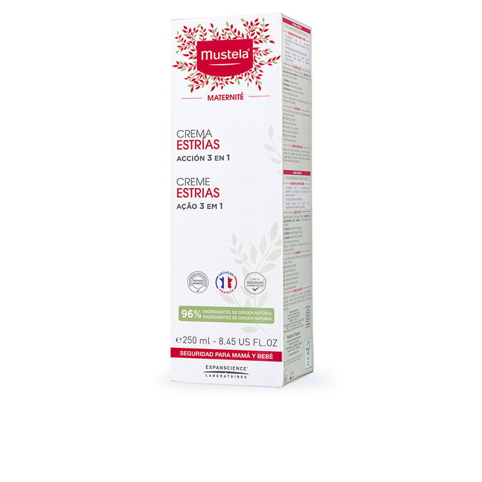 Mustela Crème Prévention Vergetures Anti-Vergetures Femme Grossesse Hydratante Peau Souple 250 ml