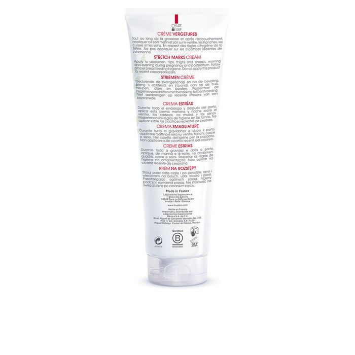 Mustela Crème Prévention Vergetures Anti-Vergetures Femme Grossesse Hydratante Peau Souple 250 ml