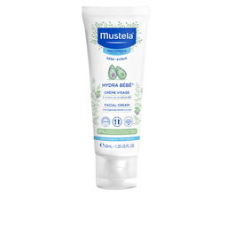Mustela Crème Visage Hydratante Bébé-Enfant 40 ml - Hydratation Immédiate et Prolongée, Protection Épidermique, Peau Douce et Flexible
