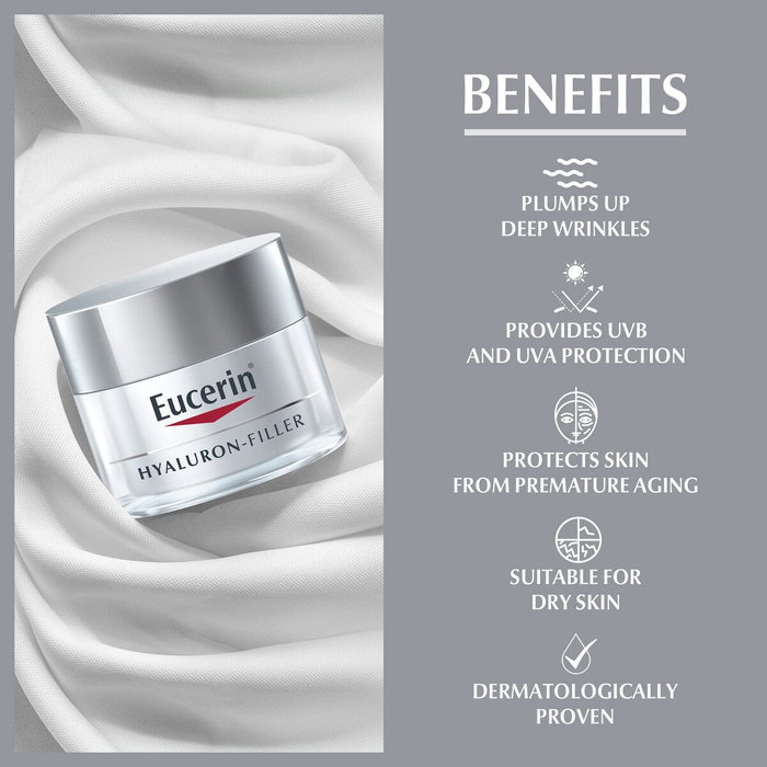 Eucerin Hyaluron Filler SPF 15 jour peau sèche 50 ml