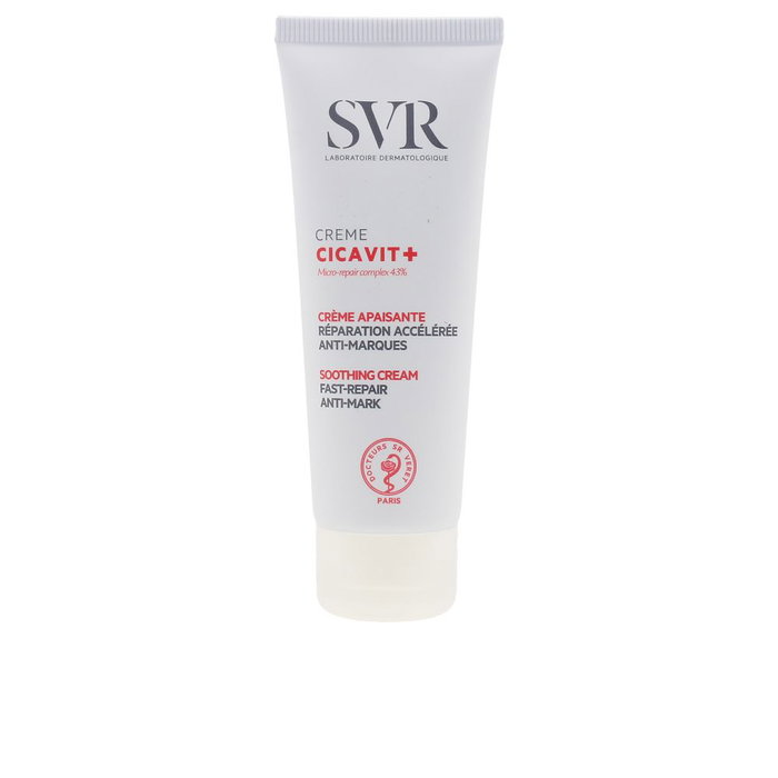 SVR CICAVIT+ Crème Réparatrice Apaisante Peaux Sensibles et Endommagées, Réparation Accélérée des Marques et Irritations, Confort et Protection, 40 ml
