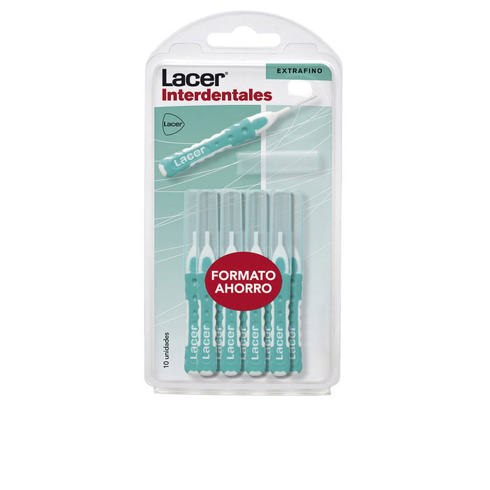 Lacer Brossettes Interdentaires Recto Extrafines 0.6 mm, Lot de 10 Lacer Brossettes Interdentaires Recto Extrafines 0.6 mm, Lot de 10