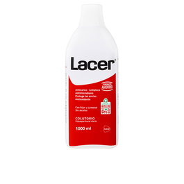 Lacer Bain de Bouche Quotidien Sans Alcool, Prévention Caries et Plaque Dentaire, 1000 ml