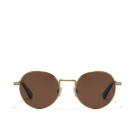Hawkers MOMA #gold havana 1 u Lunettes de Soleil Polarisées Rondes Vintage Unisexe Monture Havana Verres Marron