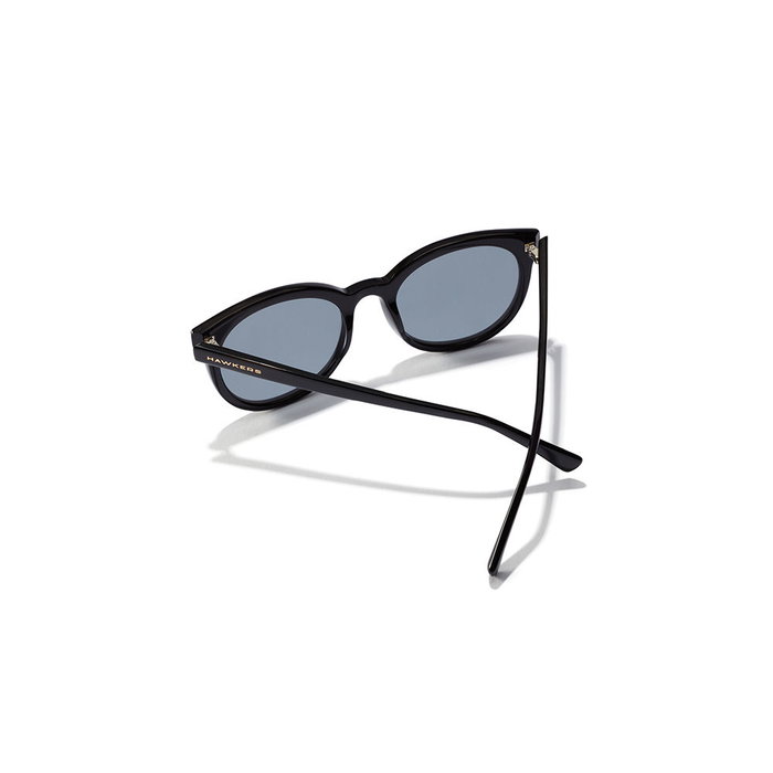 Hawkers RESORT Lunettes de Soleil Rondes œil de chat Noires Acetate UV400 52 mm
