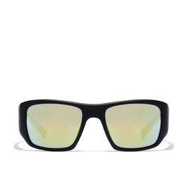 Hawkers Lunettes de soleil 360 Noir Acide Unisexe Verre 56 mm Rectangulaire Nylon Monture Noire Verre Vert