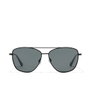 Hawkers Lunettes de Soleil Aviateur LAX Noir Unisexe Verres TR18 UV400 Monture Acier Inoxydable