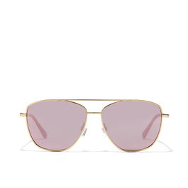 Hawkers Lunettes de soleil LAX polarized Karat Rose Gold Monture Dorée Lentilles Miroir Rose Unisexe Verre Polarisé Métal