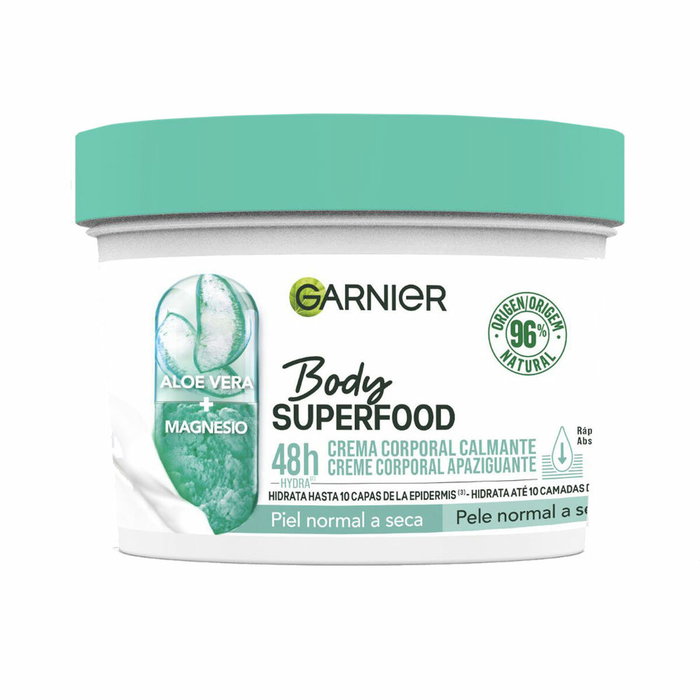 Garnier Body Superfood Crème Corporelle Apaisante Aloe Vera et Magnésium 380 ml