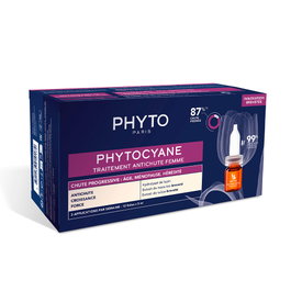 Phyto Phytocyane Traitement Anti-Chute Progressif pour Femme - Lot de 12 x 5 ml