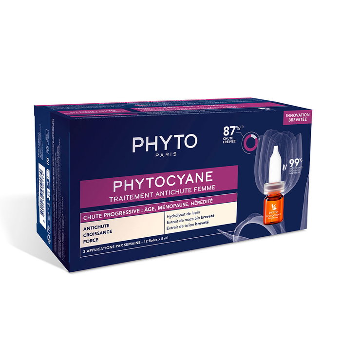 Phyto Phytocyane Traitement Anti-Chute Progressif pour Femme - Lot de 12 x 5 ml Phyto Phytocyane Traitement Anti-Chute Progressif pour Femme - Lot de 12 x 5 ml