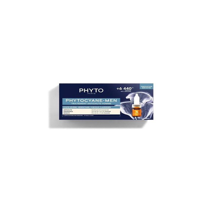 Phyto Cyane Men Progressive - Lotion capilaire contre la chute des cheveux - 12 flacons de 3ml Phyto Cyane Men Progressive - Lotion capilaire contre la chute des cheveux - 12 flacons de 3ml