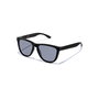 Hawkers Lunettes de Soleil ONE RAW CARBON FIBER Polarisées Verres Miroir Bleu CHROME Protection UV400 TR90 Noir Unisexe