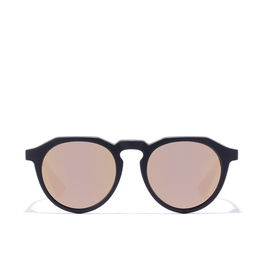 Hawkers Lunettes de soleil WARWICK RAW Rondes Noir Verres Rose Gold Polarized Unisexe