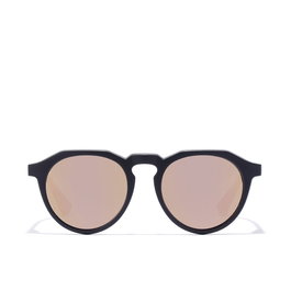 Hawkers Lunettes de soleil WARWICK RAW Rondes Noir Verres Rose Gold Polarized Unisexe