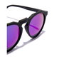 Hawkers Warwick Raw Carbon Black Sky Lunettes de Soleil Unisexe Rondes Monture Nylon TR90 Verres Polarisés UV400 Bleu Ciel