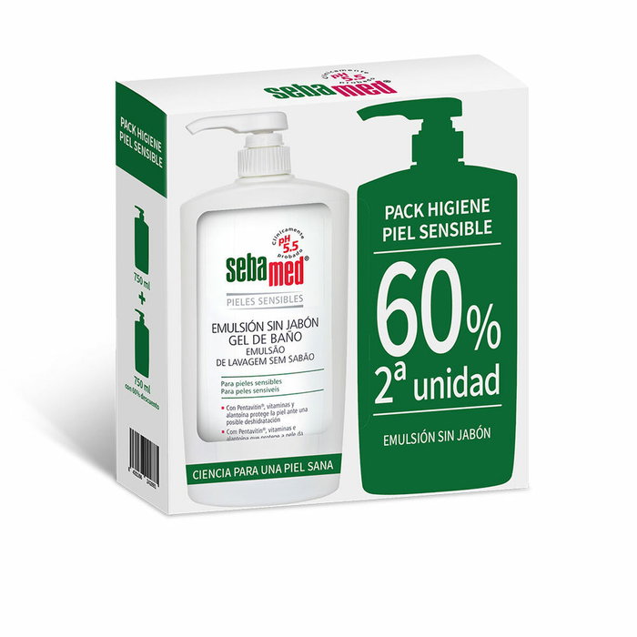 Sebamed Émulsion sans savon Gel douche, 2 x 750 ml