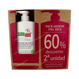 Sebamed Émulsion Sans Savon Gel de Bain à l'Huile d'Olive Duo 2 x 750 ml