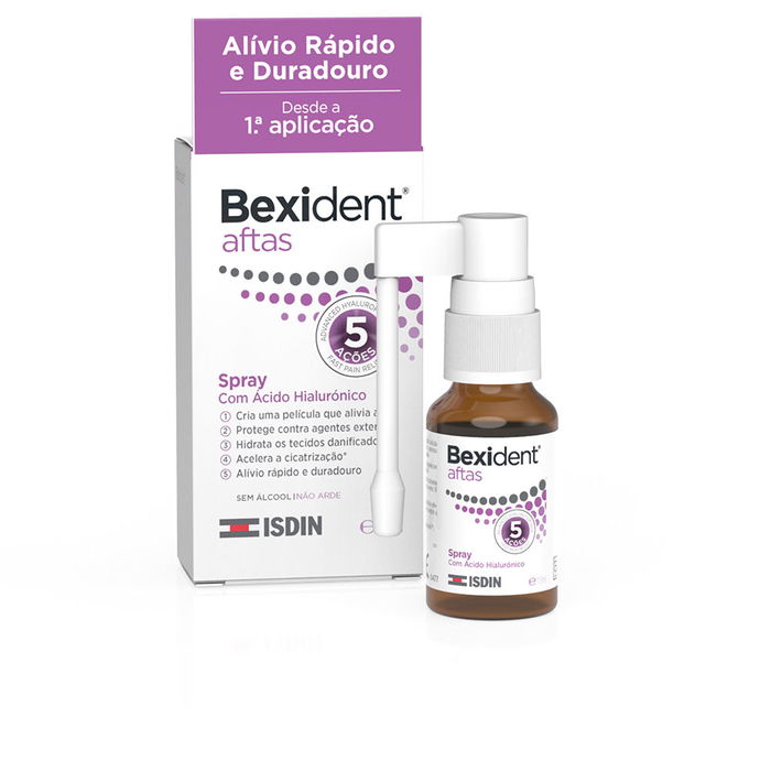 Isdin BEXIDENT AFTAS spray 15 ml pour aphtes et blessures buccales Isdin BEXIDENT AFTAS spray 15 ml pour aphtes et blessures buccales