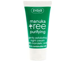 Ziaja Manuka Crème de Nuit 50 ml - Acné, Peau Mixte/Grasse, Acide d'Amande