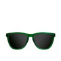 Northweek Lunettes de soleil carrées unisexe, verre vert émeraude, monture gris foncé, UV 400