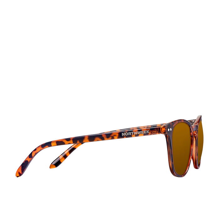 Northweek Lunettes de Soleil Tortoise Polarisées UV400 Style Urbain Unisexe Collection Wall Boîte Housse Chiffon Autocollants