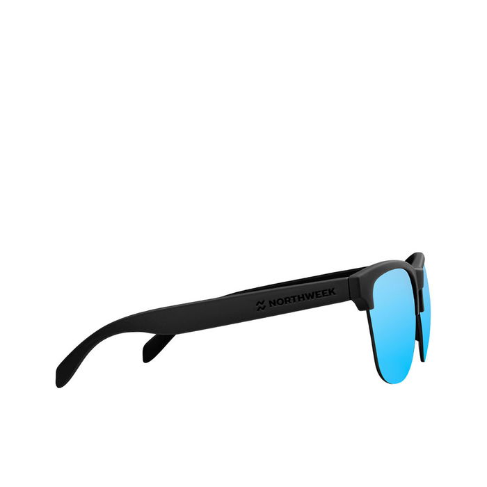 Northweek Lunettes de Soleil Gravity Deck Unisexe Monture Noire Verres Ice Blue Polycarbonate UV400