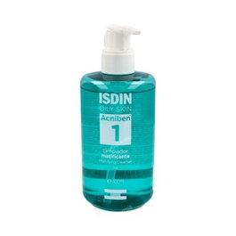 Isdin ACNIBEN Gel Nettoyant Matifiant Peaux Grasses et Acnéiques 400 ml