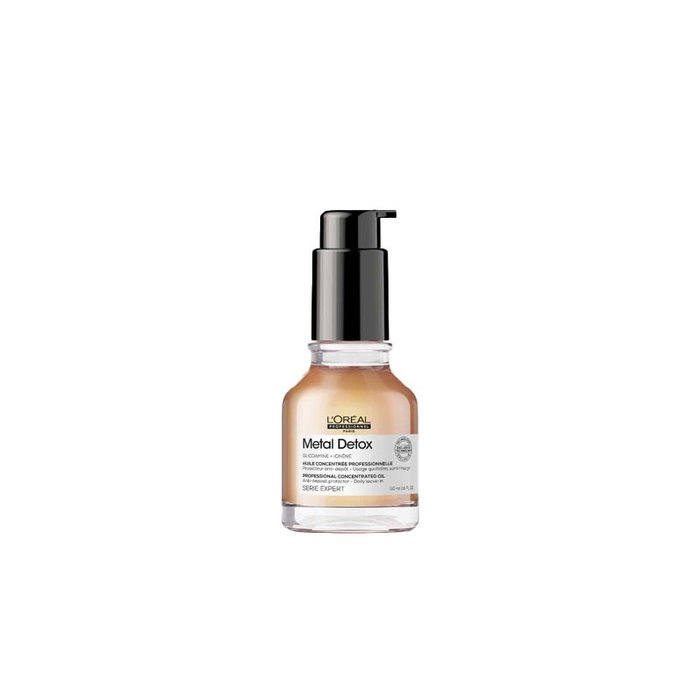 L'Oréal Professionnel Paris Metal Detox Huile Concentrée pour Cheveux Abîmés - Protège la Couleur et Réduit les Frisottis - 50 ml L'Oréal Professionnel Paris Metal Detox Huile Concentrée pour Cheveux Abîmés - Protège la Couleur et Réduit les Frisottis - 50 ml