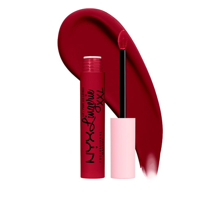 Nyx Professional Make Up Rouge à Lèvres Liquide Lip Lingerie XXL, Longue Tenue, Rouge, Finition Mate, 16H