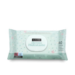 Suavinex Lingettes Hydratantes pour Bébés, Lot de 72 unités, Nettoient et Hydratent la Peau Délicate, Idéales pour Peaux Sensibles et à Tendance Atopique, 96% d'Ingrédients Naturels