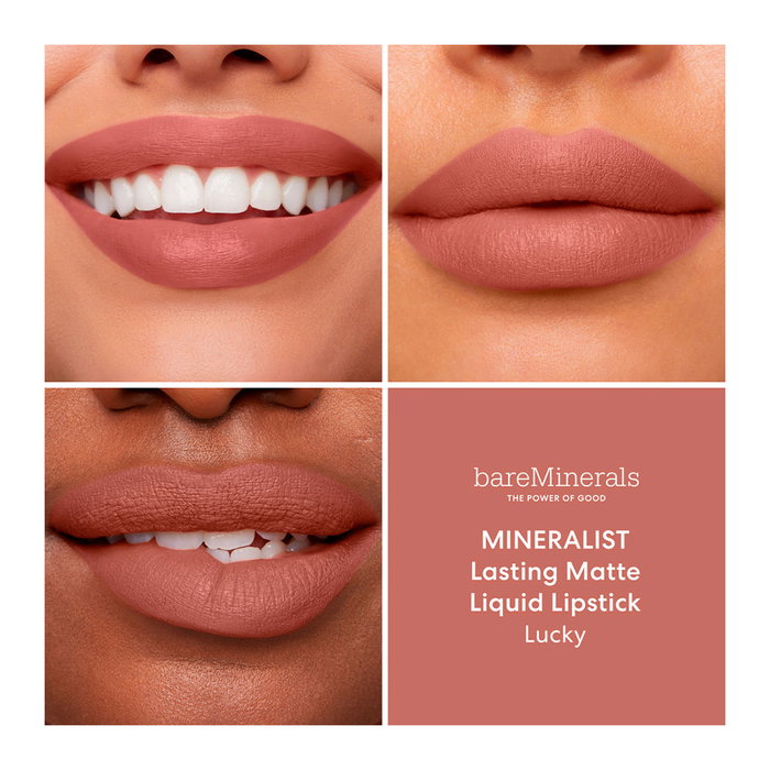 Bare Minerals Mineralist Rouge à Lèvres Liquide Comfort Matte #Lucky Fini Mat Longue Tenue 4 ml