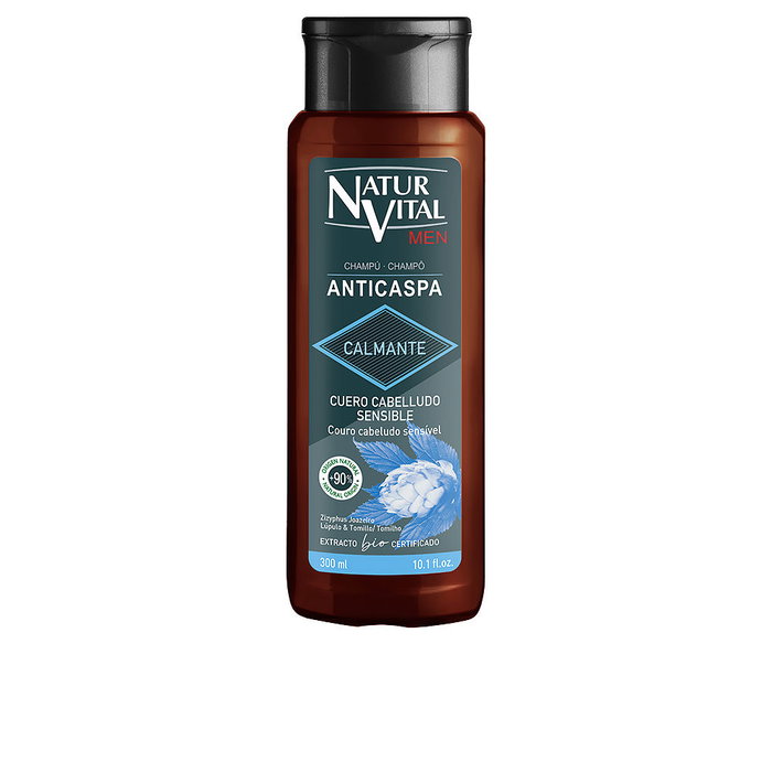 Natur Vital Shampoing Antipelliculaire Apaisant Homme Cuir Chevelu Sensible 300 ml
