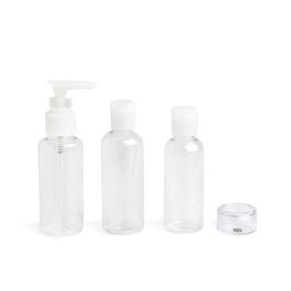 Idc Institute Trousse de voyage 4 pièces 100ml 80ml 10g avec trousse de toilette