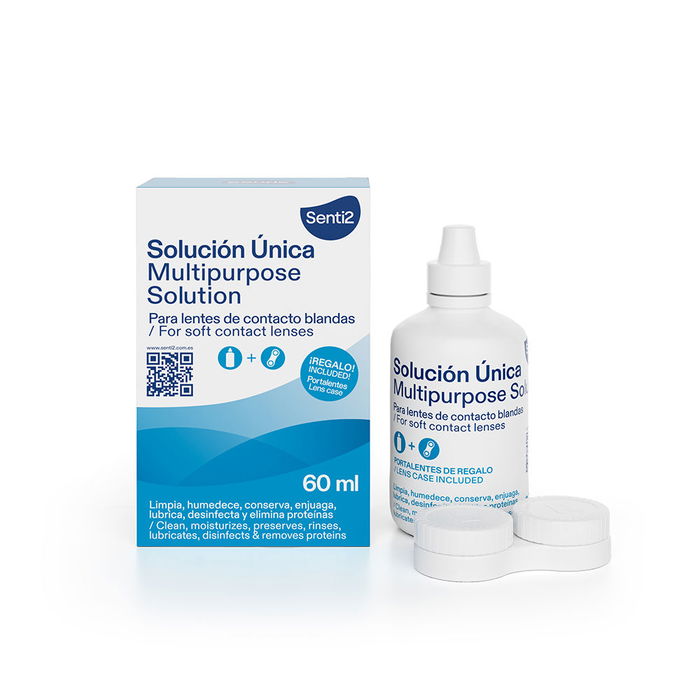 Senti2 Solution d'entretien pour lentilles avec acide hyaluronique 60 ml