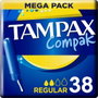 Tampax Compak Tampons Réguliers 38 unités
